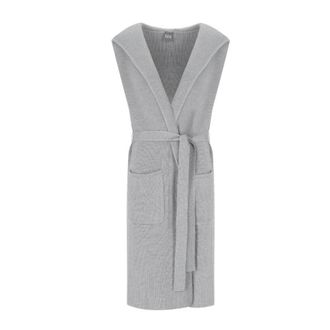 Max Mara Badesse Sleeveless Cardigan - female - Max Mara - Waistcoats - Gray - XS - Jackets