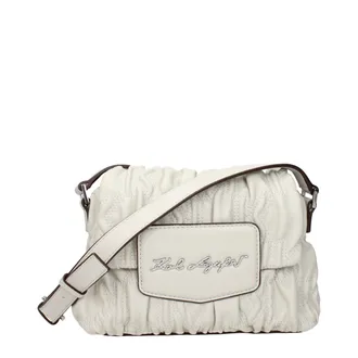 Karl Lagerfeld Gray Polyester Crossbody Womens Bag
