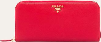 Prada Large Continental Leather Wallet