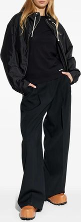 Jil Sander Womens Cotton Logo T-shirt - Black - Size X-Small