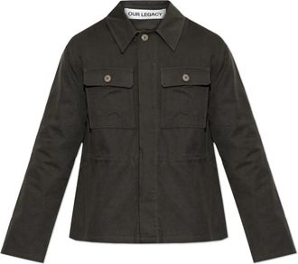 Our Legacy Unity Jacket - Heren - Zomerjassen - Grijs - L - Katoen - Jassen