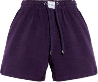The Attico Logo Shorts - Dames - Bermuda - Paars - 2XS - Katoen - Korte Broeken