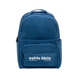 Calvin Klein Backpacks, male, Blue, Size: ONE SIZE Logo Backpack