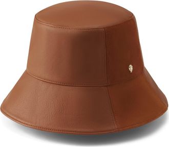 Helen Kaminski Carmela Leather Bucket Hat in Cuoio at Nordstrom Rack