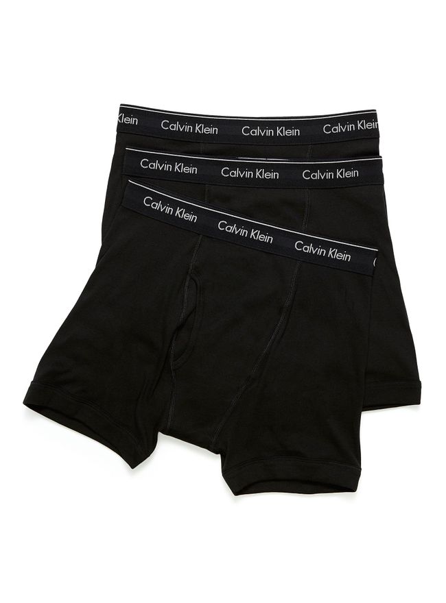 Mens 5 solid boxer briefs Cotton Classic 3-pack