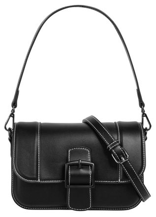 Bugatti Umh&auml;ngetasche BUGATTI ZITA, Damen, Gr. B/H/T: 22cm x 14cm x 8cm onesize, schwarz, Kunstfaser, clean, Taschen Umh&auml;ngetasche