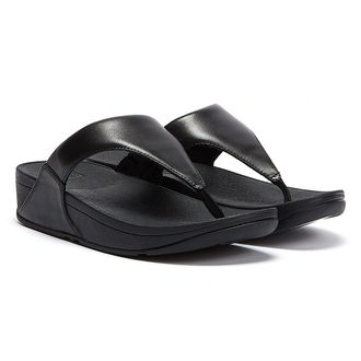 FitFlop Fitflop Womens Lulu Sandals - (Black) Leather - Size UK 4