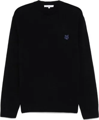 Maison Kitsuné Fox Head Patch Lambswool Jumper, Size X-Small