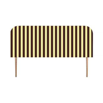 Really Nice Things Cabecero tapizado terciopelo a rayas 160x97cm