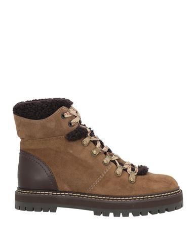 ショートブーツ・ブーティ SEE BY CHLOE Woman Flat ankle boots Brown SB43045A BEIGE Hana suede ankle boots in beige - See By Chloe | Mytheresa