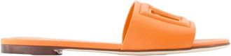 Dolce & Gabbana Schoenen, Dames, Oranje, 36 EU, Leer, Bianca Sandalen