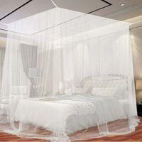 OEM Mosquitera Grande De Poli&eacute;ster Para Camas Individuales Y Dobles, Mosquitera Tipo Dosel Para Interiores Y Exteriores, Color Blanco