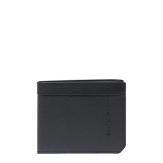 Piquadro Accessoires, Heren, Zwart, ONE Size, Polyester, Portemonnee met uitneembare documenthouder
