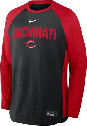 Nike Cincinnati Reds Authentic Collection Nike Mens Dri-FIT Pullover Crew in Black | 04H2089NRED-7PG