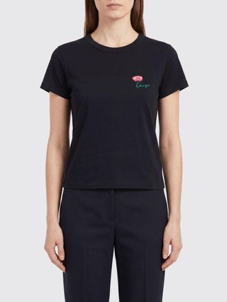 Kenzo T-shirt slim fit in cotone con logo a contrasto