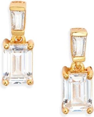 Nordstrom Cubic Zirconia Drop Earrings in 14K Gold Plated at Nordstrom Rack