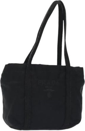 Prada Pre-owned Nylon prada-bags - Dames - Vintage Schoudertas - Zwart - ONE Size - Nylon - Vintage