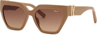 Chopard SCH415M 0NUD Womens Sunglasses Brown Size 54