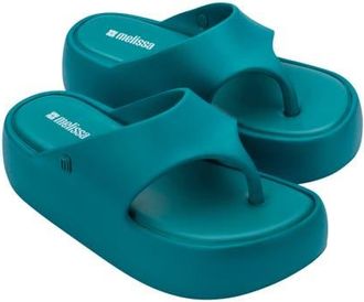 Melissa Free Platform Flip Flop in Teal at Nordstrom, Size 10