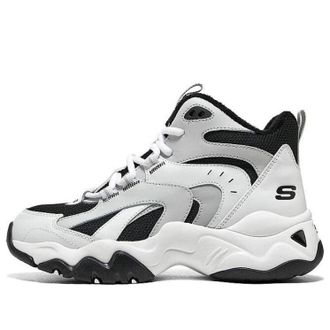 Skechers (WMNS) Skechers DLites Sneaker White Grey Black 168014-WBK