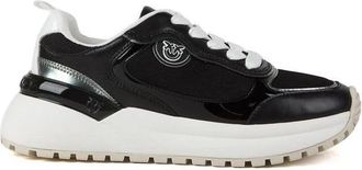 Pinko Gem 14 Sneaker - Dames - Sneakers - Zwart - 38 EU - Leer - Schoenen