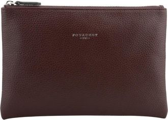 Pourchet Corso Small Pouch - Heren - Tassen - Rood - ONE Size - Leer - Tassen
