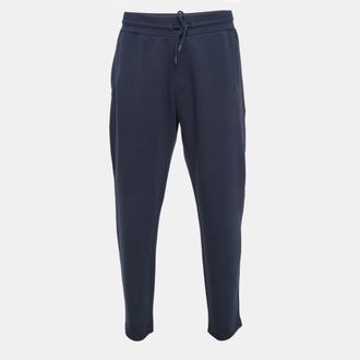 Emporio Armani Navy Blue Knit Trackpants XXL