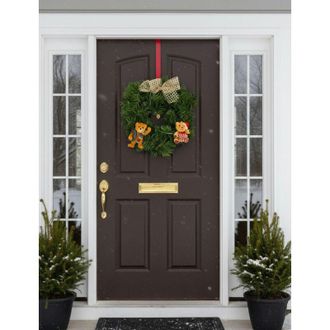 Dmora Decoraci&oacute;n De Navidad Palasior, Estructura Color Beige, Hecho En Italia, Verde