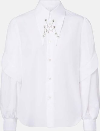 Comme Des Gar&ccedil;ons Embellished cotton shirt
