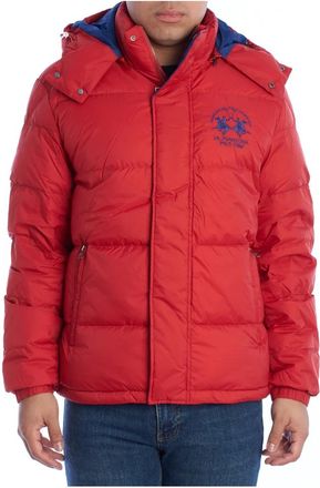 La Martina Gewatteerde Winterjas - Heren - Winterjassen - Rood - L - Polyester - Jassen