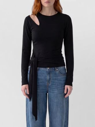 Federica Tosi viscose cutout long-sleeve top