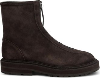Legres zipper-detail ankle boot - Bruin