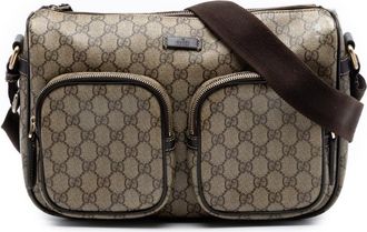 Gucci Pre-owned Gucci GG Supreme Double Pocket Crossbody Ladies 4TRQ6P0Z9MGWFKA7