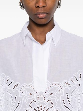 Ermanno Scervino Womens Embroide Cotton Shirt