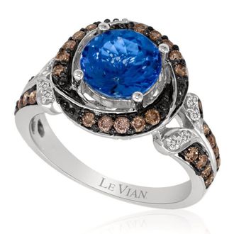 Le Vian Ladies Blueberry Tanzanite Rings set in 14K Vanilla Gold