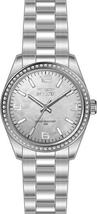 Invicta Specialty 50133 Dames Horloge - Quartz Uurwerk - Roestvrij Staal met parelmoeren Wijzerplaat - 38mm