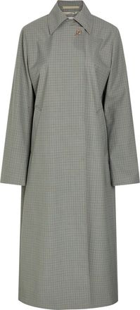 Our Legacy Capital Checked Woven Trench Coat - Grey - 34 (UK6 / XS)