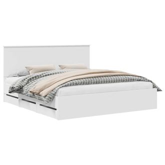 vidaXL Estructura De Cama Con Caj&oacute;n 180 X 200 Cm Madera Ingenieril Vidaxl