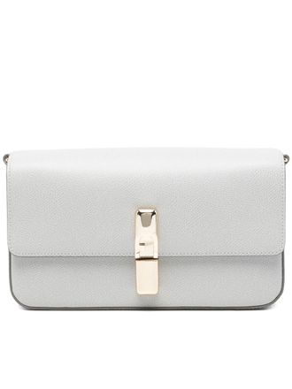 Furla Iride S Textured Leather Gold Clasp Clutch