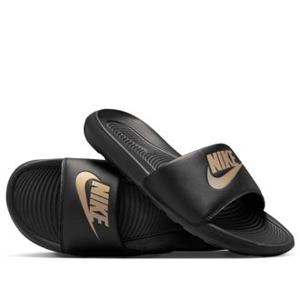 Nike Victori One Slide Black Metallic Gold CN9675-006