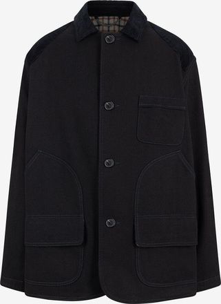 Maison Margiela Wendbare Mantel-Jacke aus Gabardine und Flanell