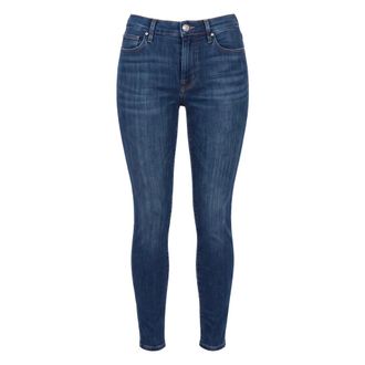 Frame Denim Jeans, Dames, Blauw, W25, Katoen, Le High Skinny Raw Edge