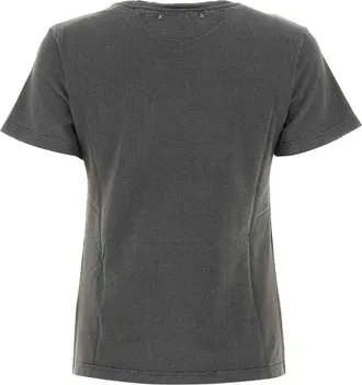 Golden Goose Womens Anthracite Cotton Doris T-Shirt Exterior Exterior: T-shirts And Polos