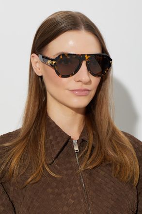 Bottega Veneta Sunglasses, Unisex, Brown