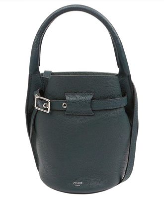 Celine Celine Green Calfskin Big Bag Nano Bucket Tote (Authentic Pre-Loved)