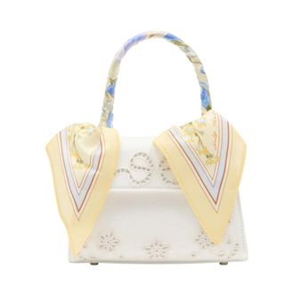 Self Portrait Floral Mini Bag - female - Self Portrait - Handbags - Beige - ONE SIZE - Bags