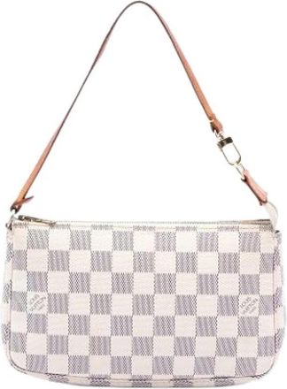 Louis Vuitton Pre-owned Pochette Accessoires - Dames - Vintage Schoudertas - Wit - ONE Size - Leer - Vintage