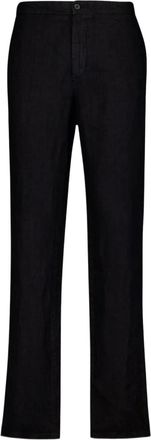 Boglioli Pantaloni sartoriali in lino - Nero