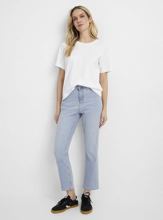 Yoga Jeans by Second Womens Emily distressed-detail stretch jean Fit: Slim leg, high rise