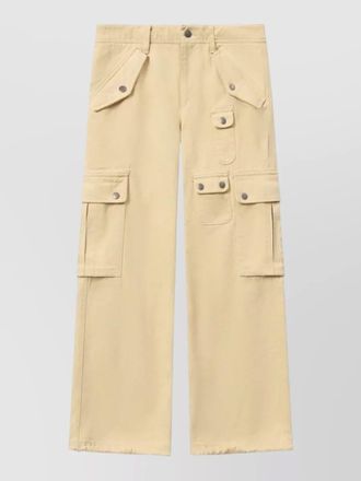 Isabel Marant josine shorts belt loops button detail